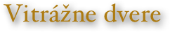 Vitrážne dvere